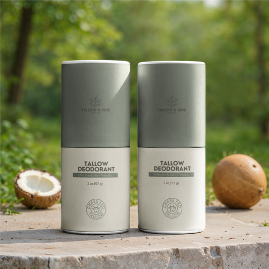 Tallow + Shea Butter Natural Deodorant (2 Pack)