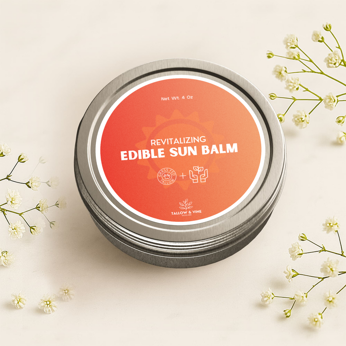 Tallow & Botanical Edible Sun Balm