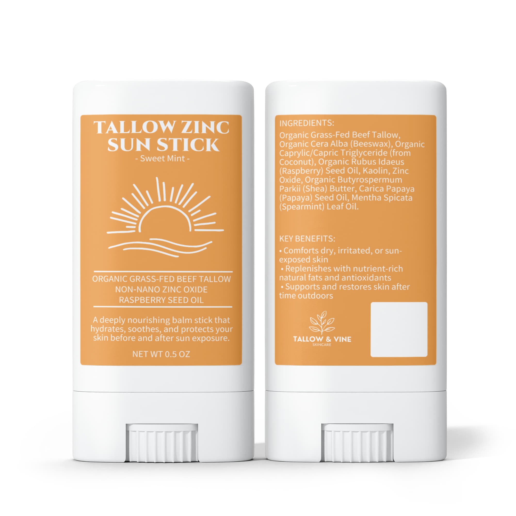 Tallow & Zinc Sun Stick (2 Pack)