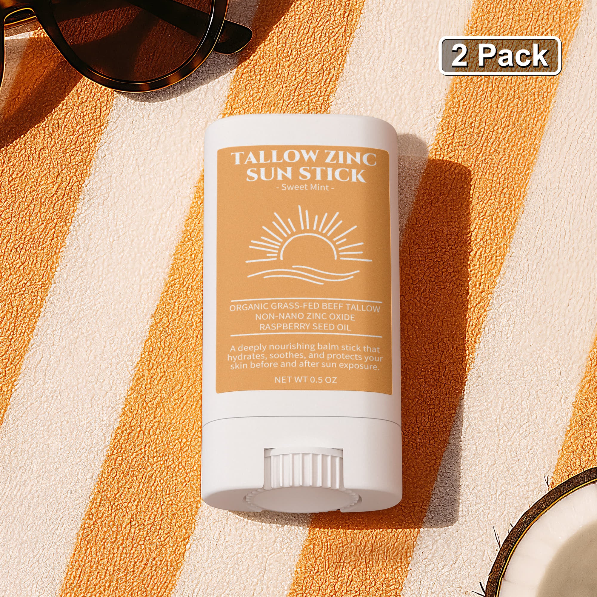 Tallow & Zinc Sun Stick (2 Pack)