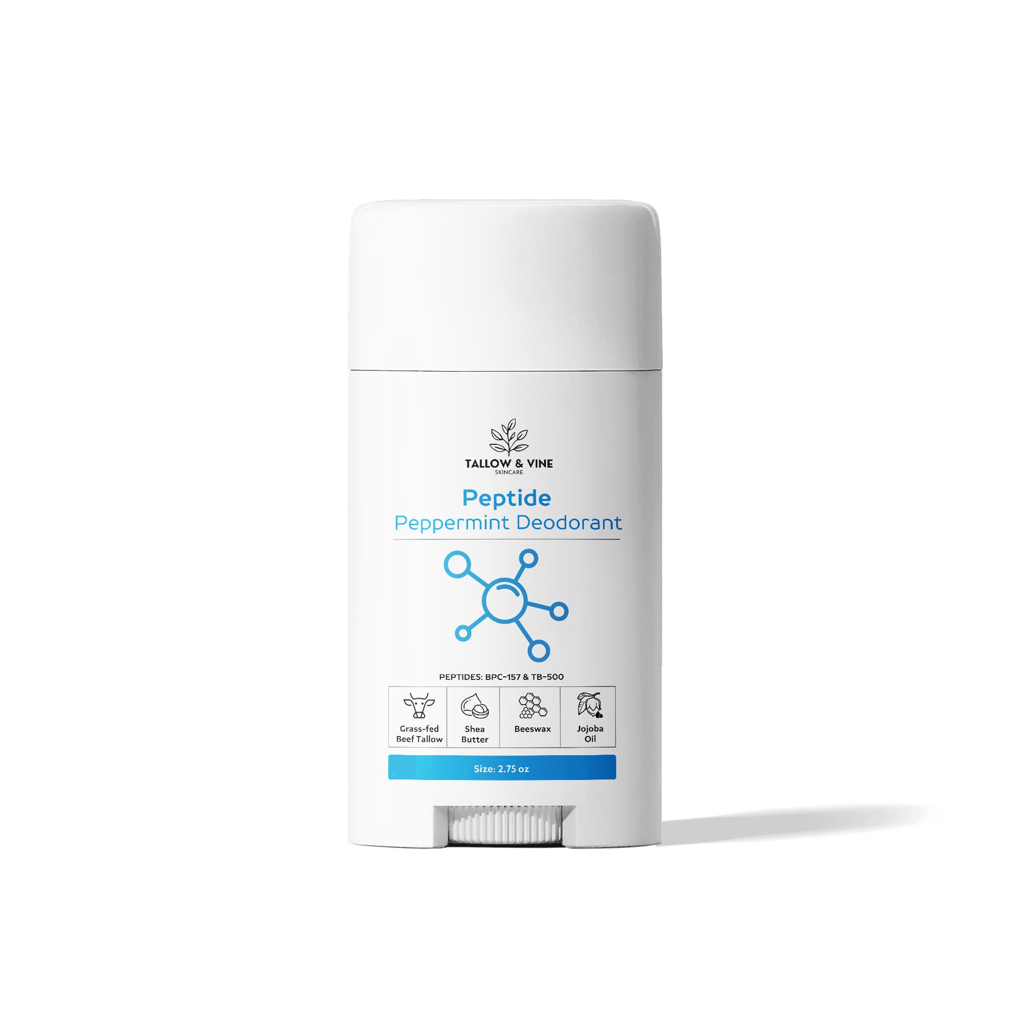 Natural Peptide Peppermint Deodorant (2-Pack)