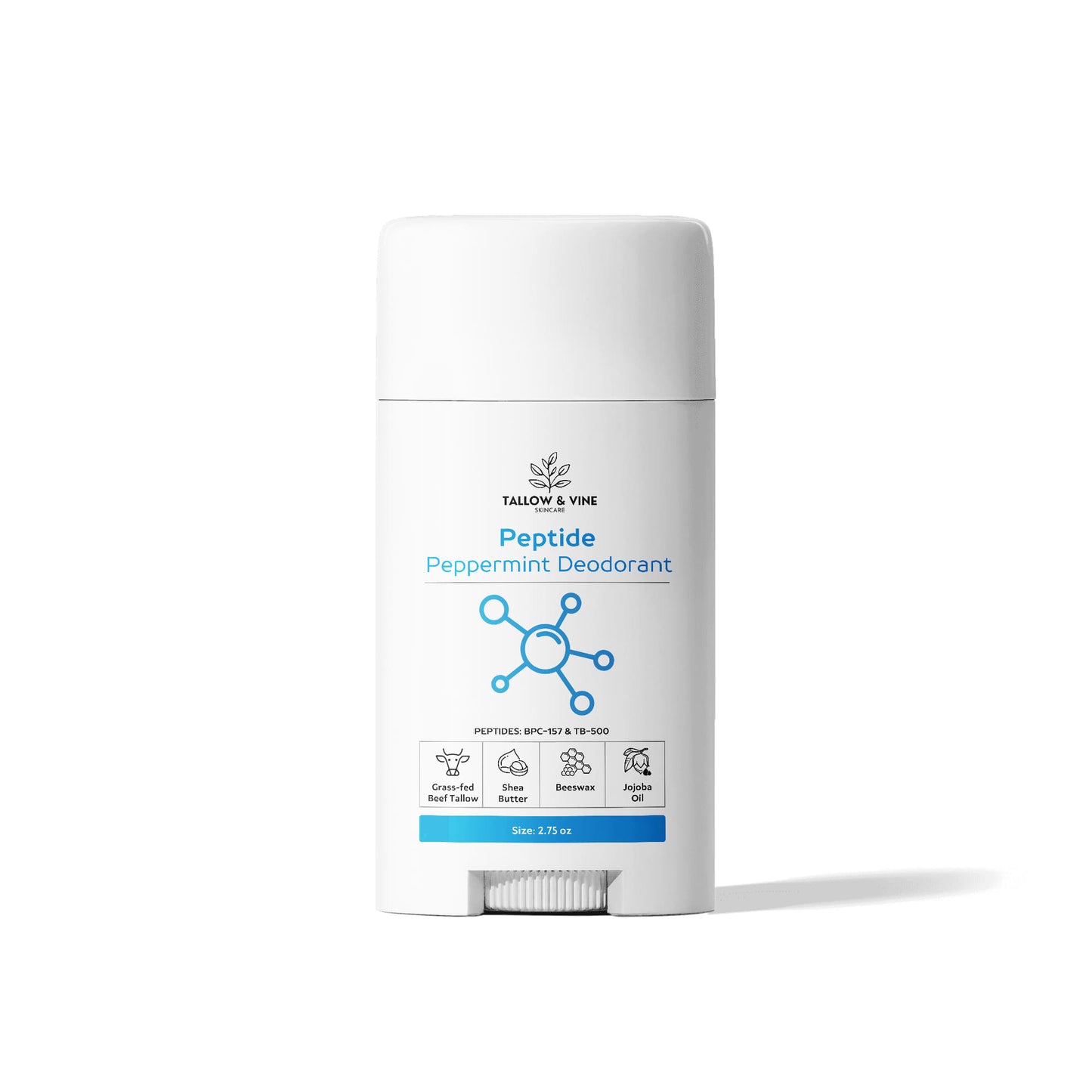 Natural Peptide Peppermint Deodorant (2-Pack)