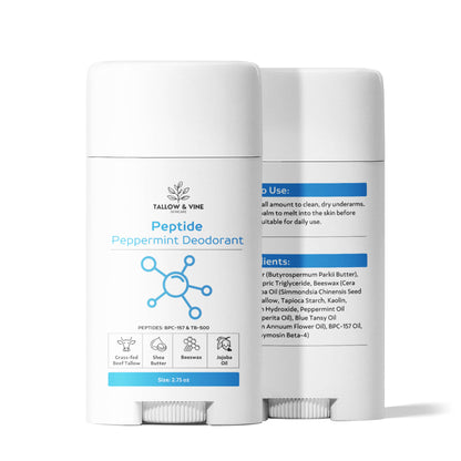 Natural Peptide Peppermint Deodorant (2-Pack)