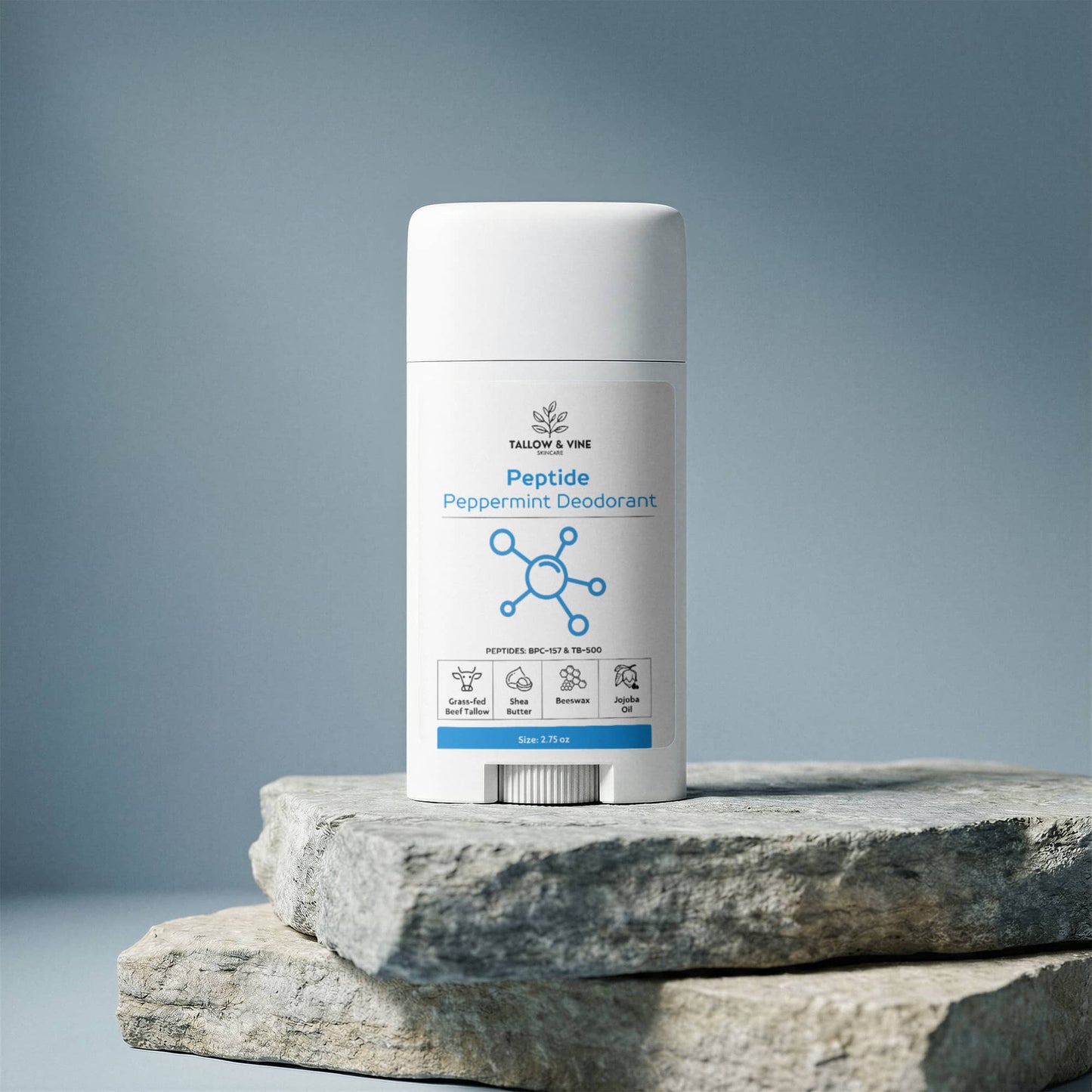 Natural Peptide Peppermint Deodorant (2-Pack)