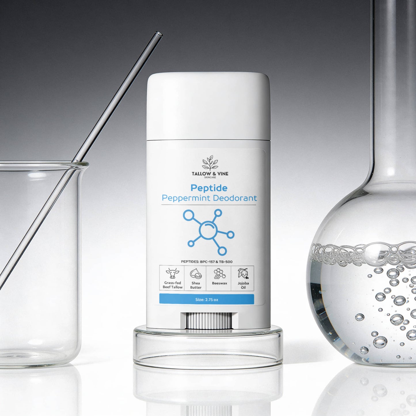 Natural Peptide Peppermint Deodorant (2-Pack)