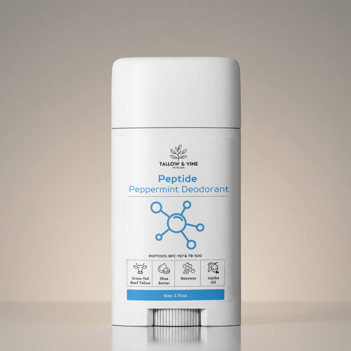 Natural Peptide Peppermint Deodorant (2-Pack)