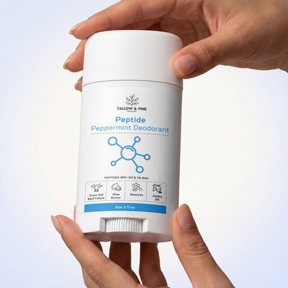 Natural Peptide Peppermint Deodorant (2-Pack)