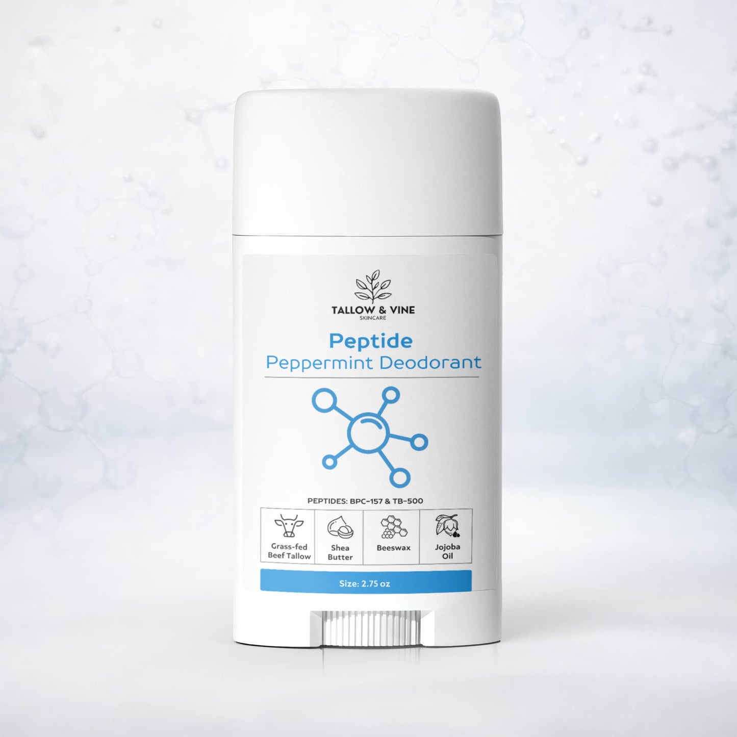 Natural Peptide Peppermint Deodorant (2-Pack)